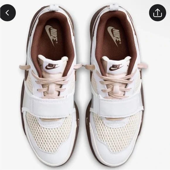 Cactus Jack by Travis Scott White and Brown Sneakers - Picture 3 of 12